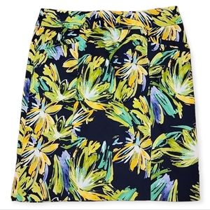 Floral Pencil Skirt - Multicolor